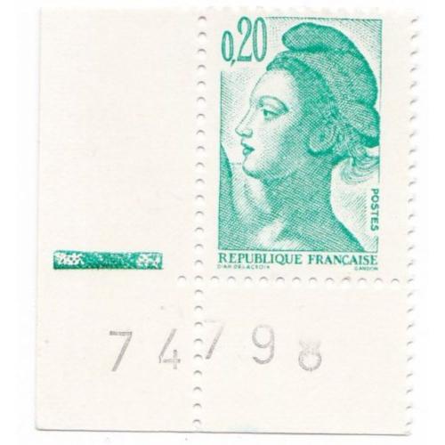 Variété Liberté 0,20fr  de TD6 sans bandes phosphorescentes