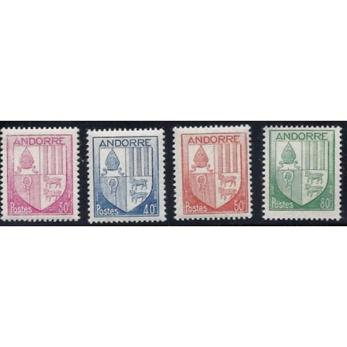 1944-ANDORRE (réf 94°°-95°°-96°°-99°°) Armoiries -pv 0.40€