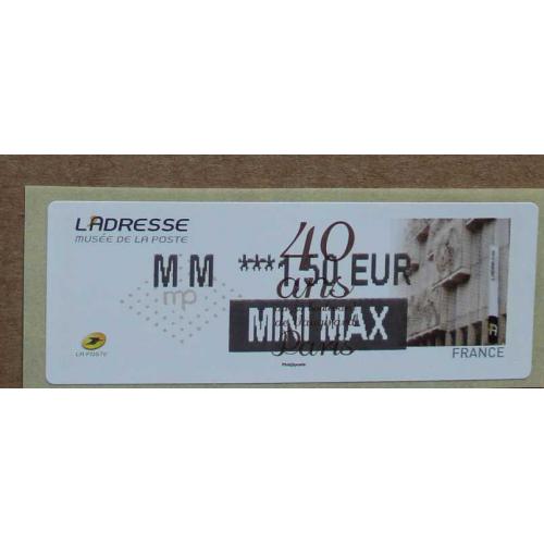 Lis2013-18 : 40 ans L'Adresse Musée de la Poste  MM 1.50