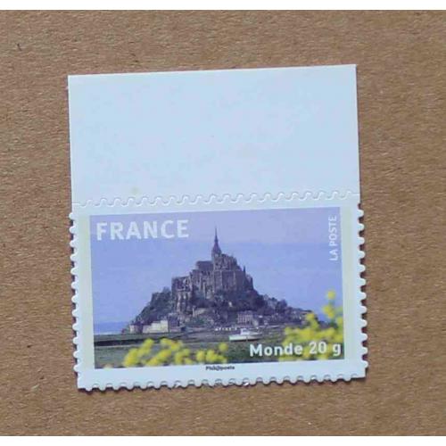 A2-J3 : La France en timbres - Le Mont Saint-Michel .  Autocollant / Autoadhésif