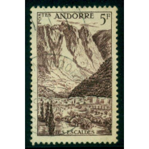 Timbre oblitéré d'Andorre n° 141