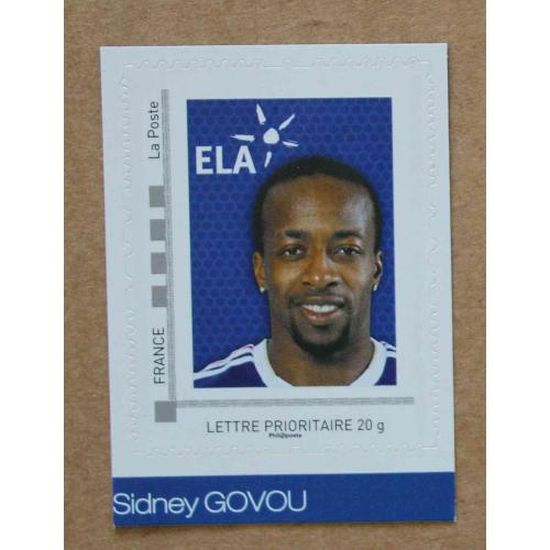 B1-G4 : Sidney Govou - Association ELA . Autoadhésif, autocollant