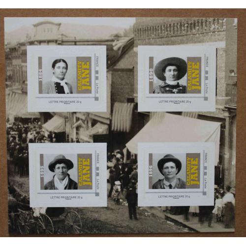 B1-H1 : Calamity Jane 1884, 1890, 1895, 1896 . Autoadhésifs, autocollants