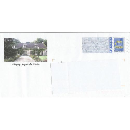 Lot de 2 Prêt à Poster - PAP  MAGNY Joyau du Vexin 2006  Oblitérés (Rep. Logo Bleu)