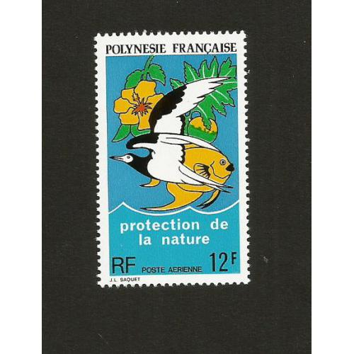 POLYNESIE 1975 - Yvert PA 82 -  Protection de la Nature 12 FCFP  Neuf**