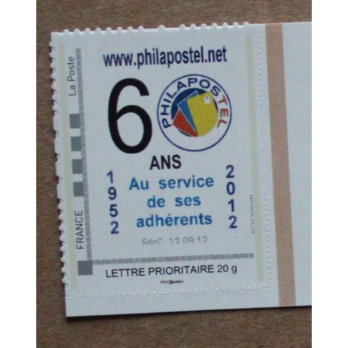 P2-Q5 : Philapostel  - 60 ans (1952 / 2012)