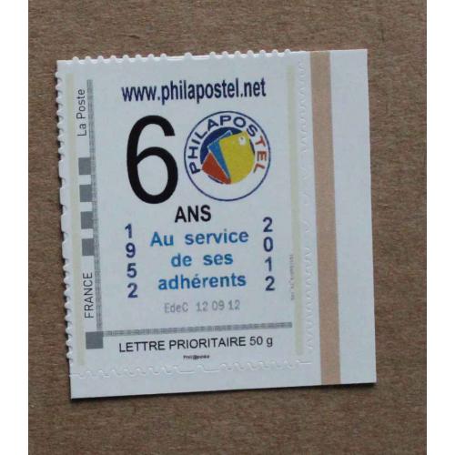 P2-Q5 : Philapostel  - 60 ans (1952 / 2012)