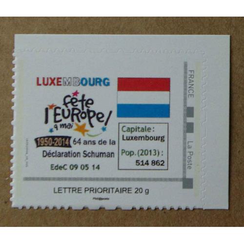 P2-S1 : Le Luxembourg fête l'Europe / drapeau luxembourgeois