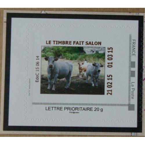 P3-X : Salon Planète Timbres  Paris 2014 - Vache (variété)